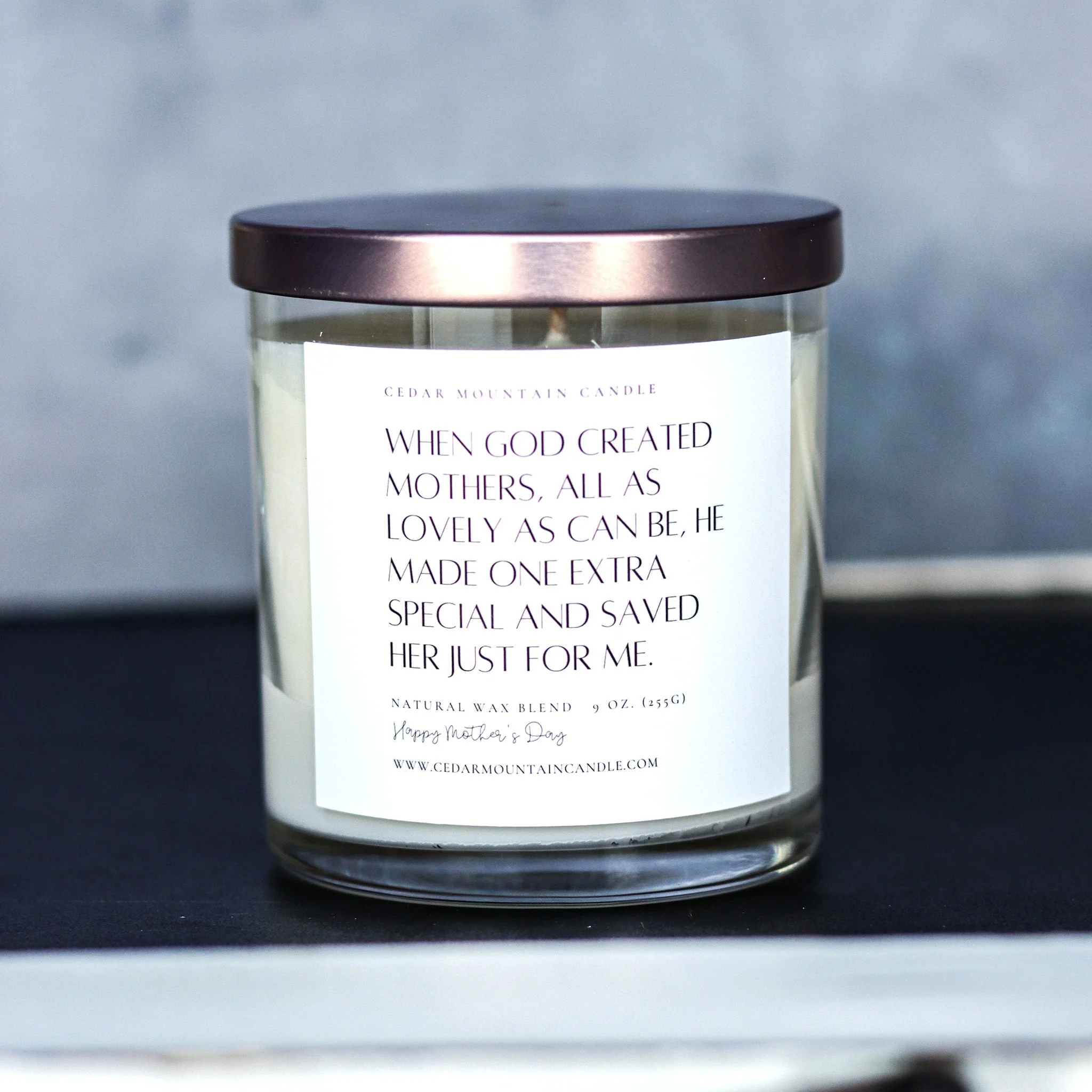 Modern When God created mothers… – Mother’s Day Whiskey Glass Candle Exceptional