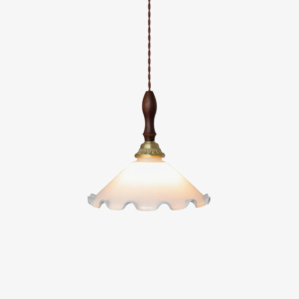 Contemporary Milky Flower Pendant Light Elegant