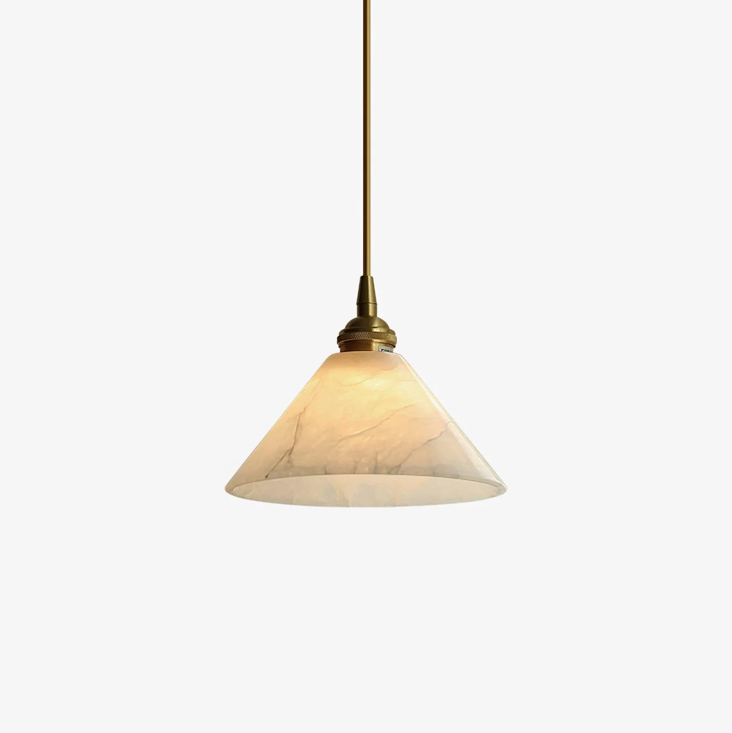 Original Conical Brass Pendant Lamp Advanced