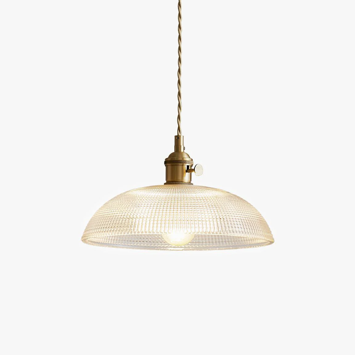 Certified Ribbed Spiral Pendant Light Proven