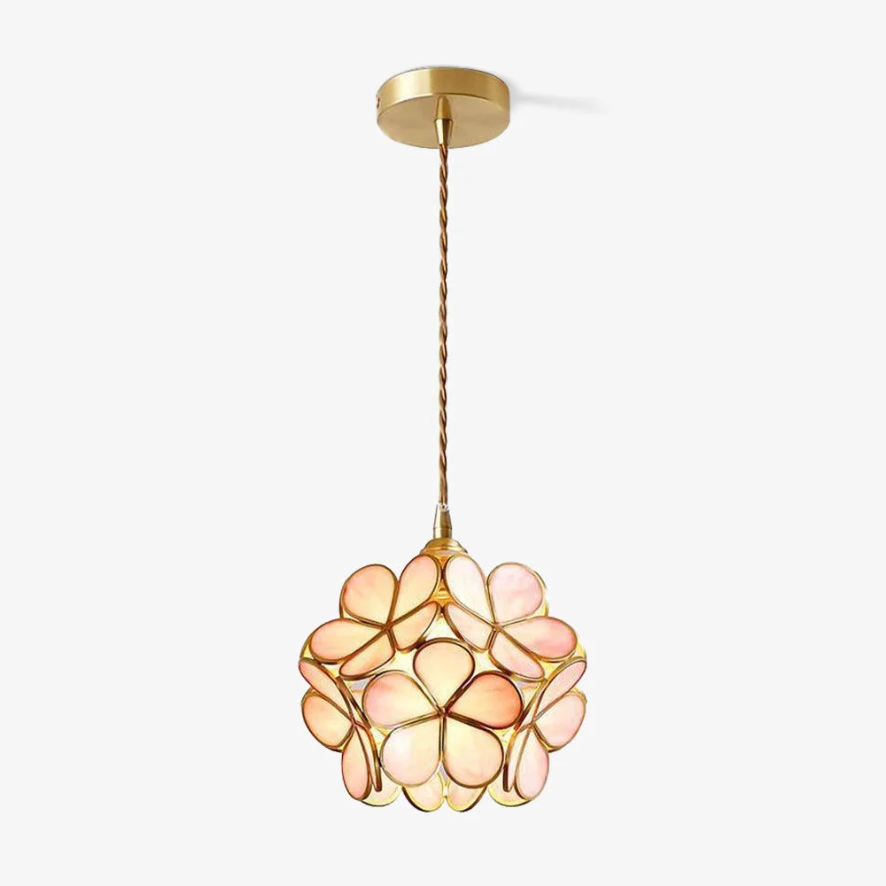 Superior Glass Petal Pendant Light Enhanced