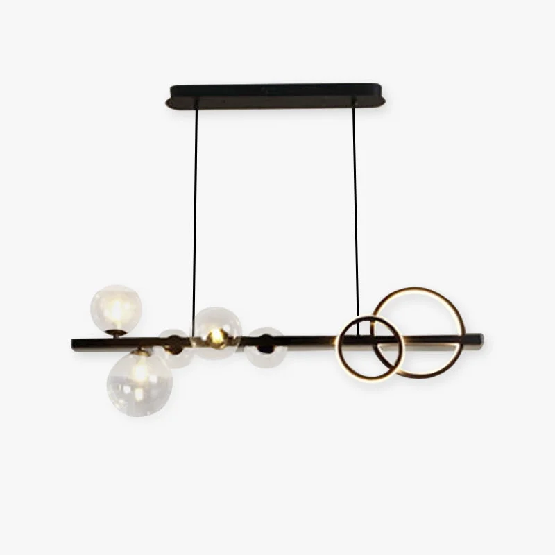 Natural Valentina Pendant Light Bubble Circle Modern Metal Black Gold Bedroom Long-Lasting