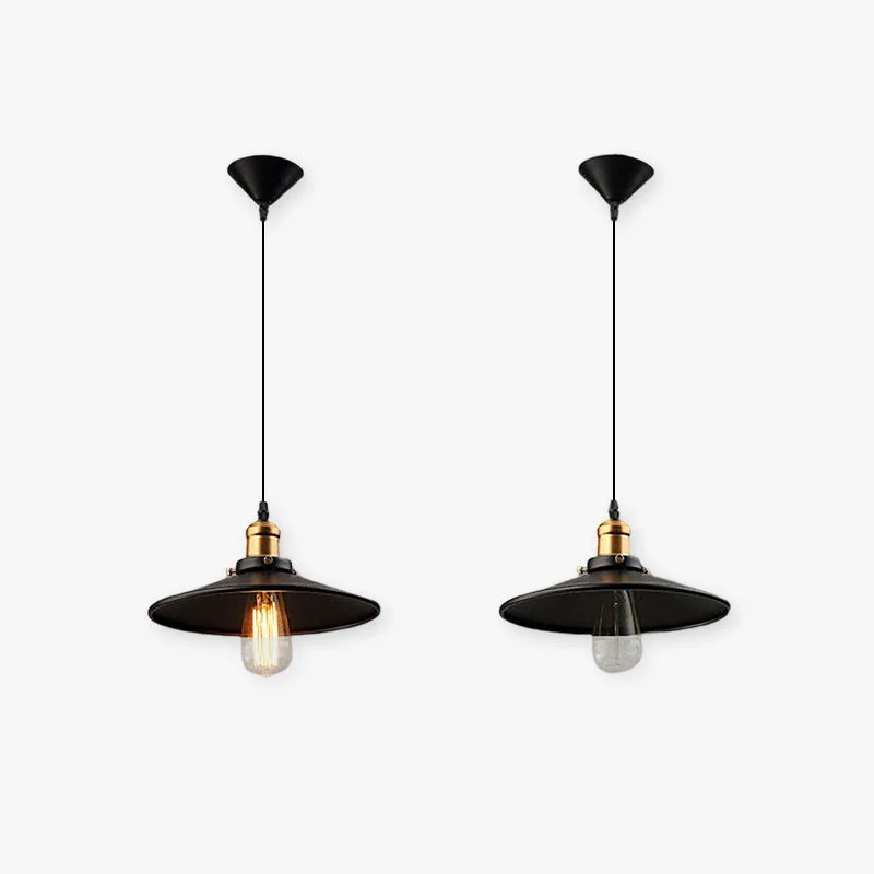 Practical Alessio Modern Industrial Pot Metal Pendant Light Black Minimalist