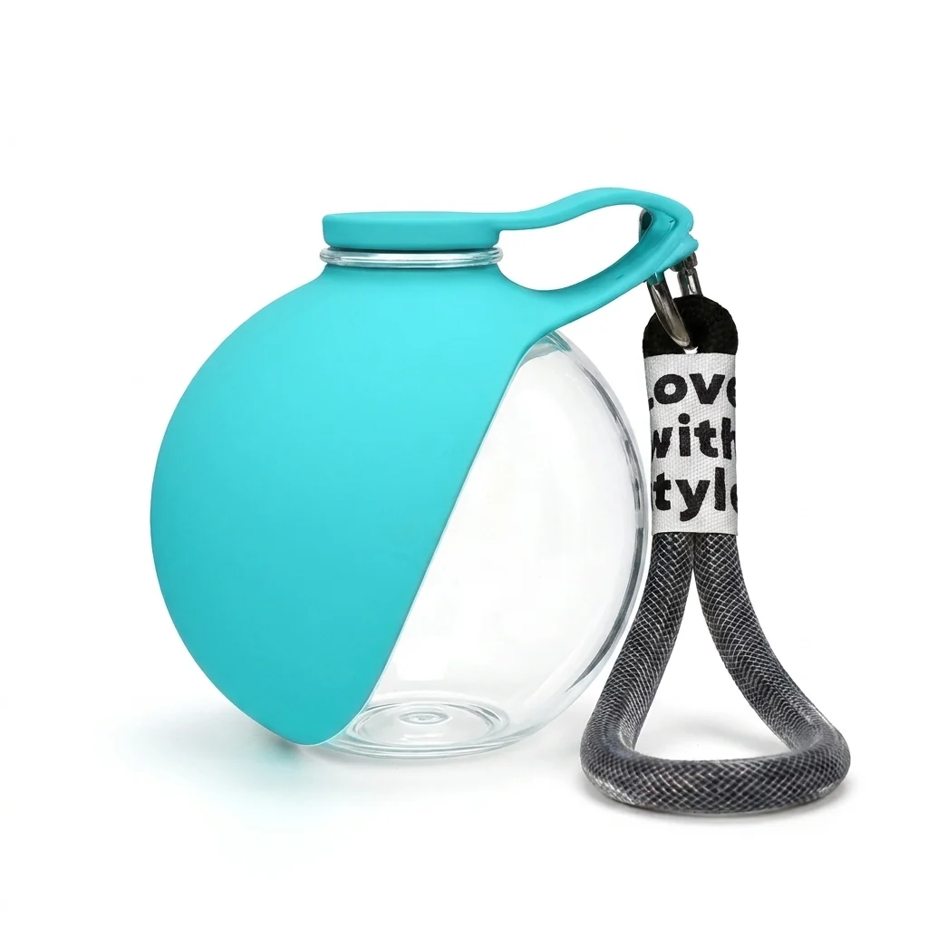 Healthy Dog Water Bottle with Collapsible Bowl 285 ml Leak-Proof Efficient