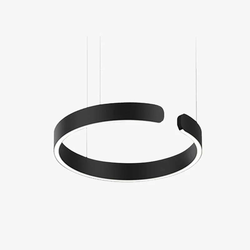 Dependable Edge Circle Pendant Light LED 4 Color Dining Room Superior