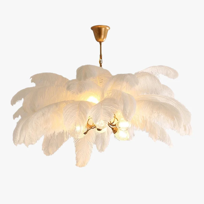 User-Friendly O’Moore Nordic Luxury Pendant Light Brass Feather Durable