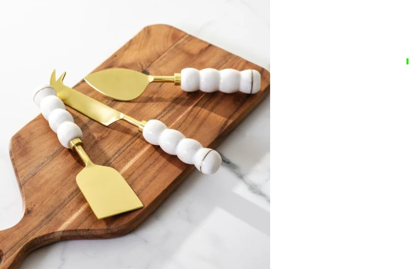 Breathable Marble 3-piece Cheese Knife Set Certified