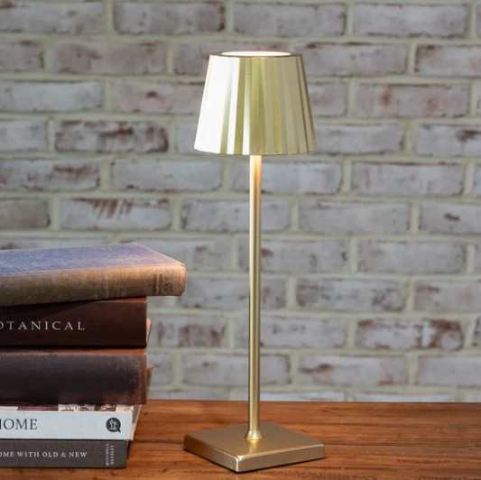 Long-Lasting Rechargeable 15-inch Gold Led Lamp Trendy