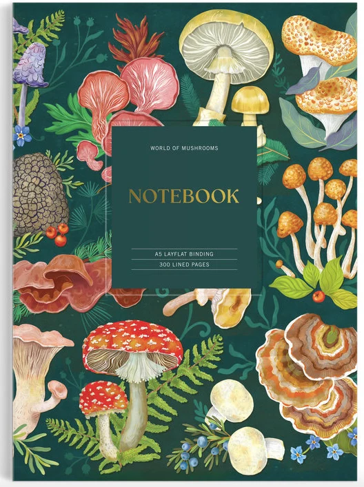 High-Quality World of Mushrooms Premium A5 Notebook Prestigious