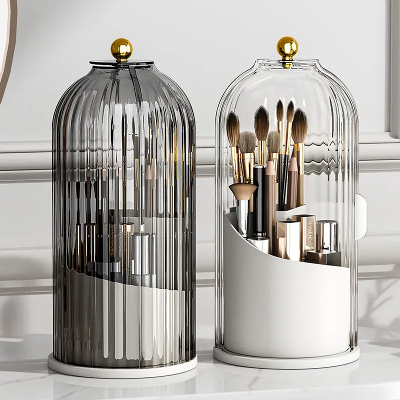 Secure 360° Rotating Cosmetics Organiser with Dust Lid Certified