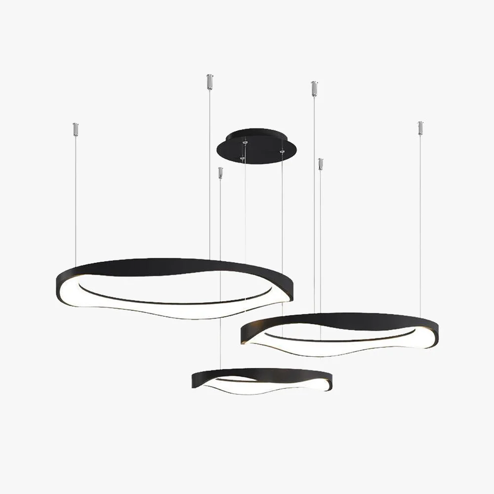 Professional Arisha Pendant Light Rond Modern Light Color Switchable Black White Dining Room Fine Crafted