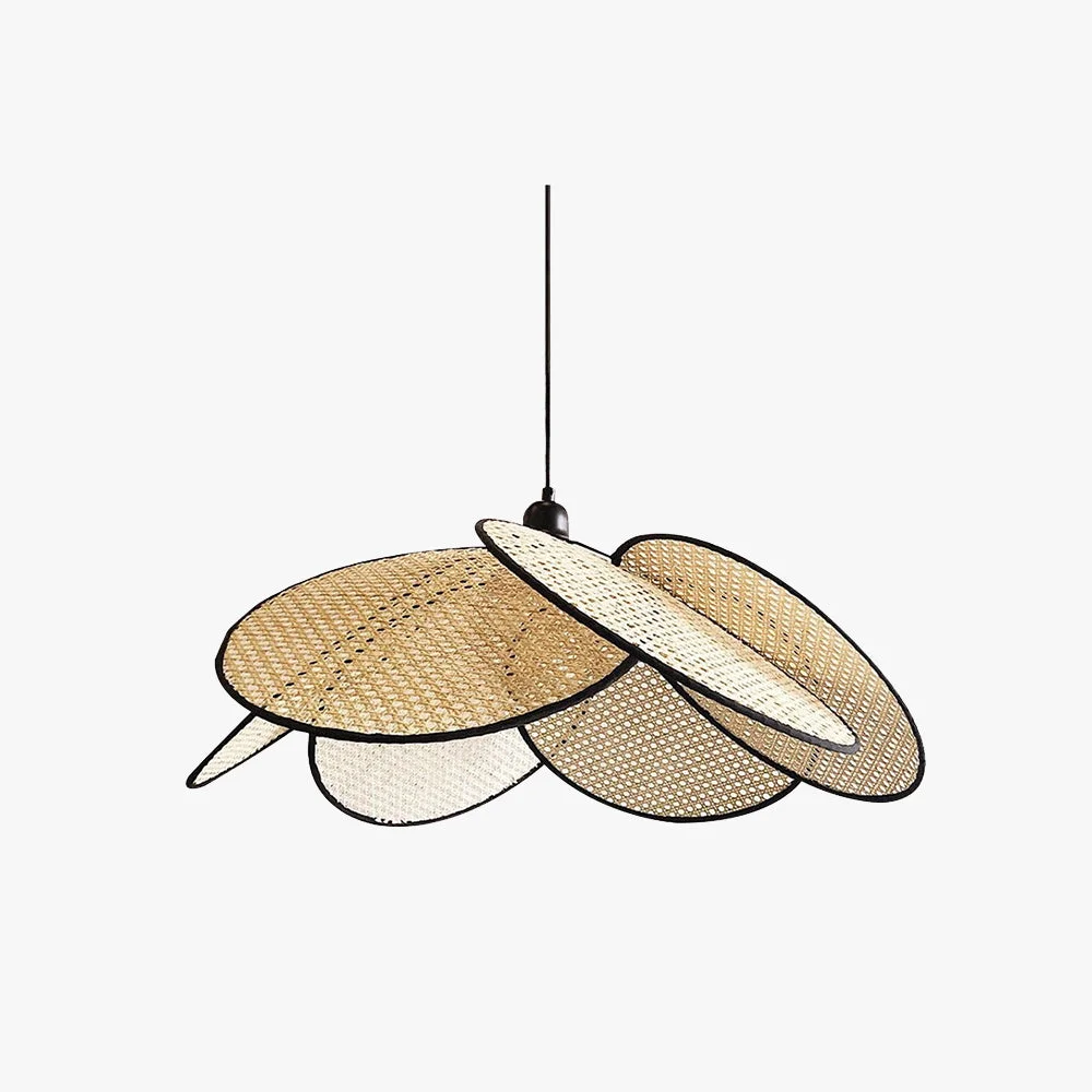 Long-Lasting Ritta Willow Weave Rattan Pendant Light Black White Versatile
