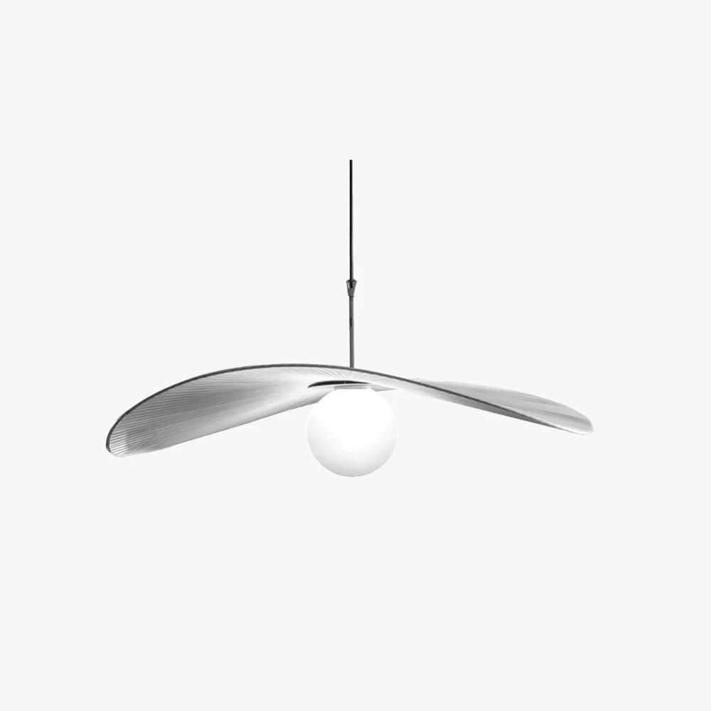 Dependable Modern LED Metal Fabric Pendant Light Blue White Living Room Classic