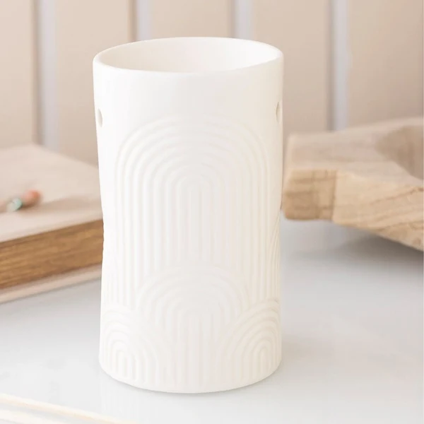 Natural Embossed Arch Tealight Warmer Durable