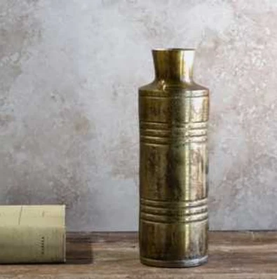 Original Burnt Champagne 10.5-inch Aluminum Vase Classic