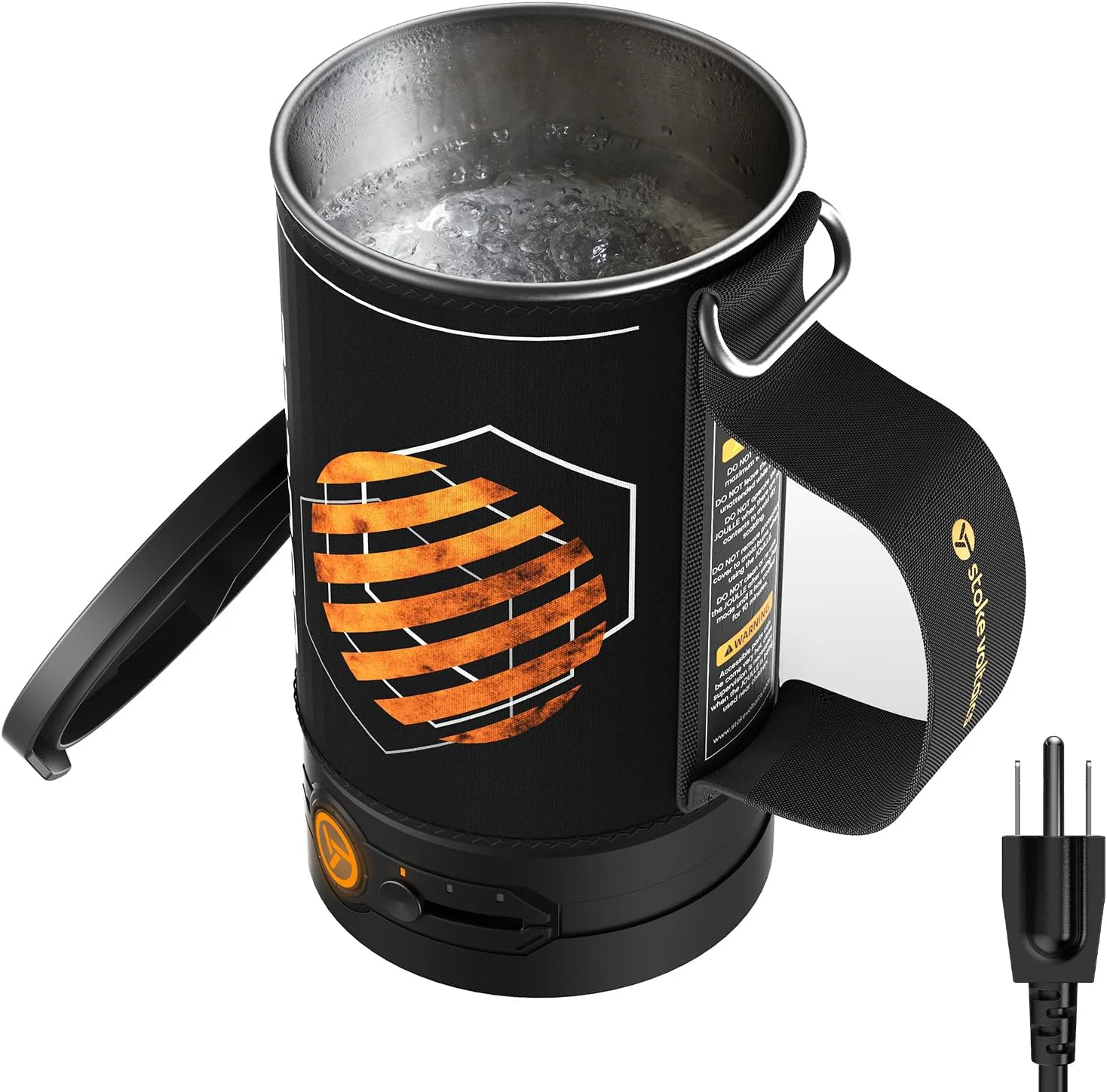 Casual Stoke Voltaics Electric Kettle 120V Portable Water Boiler for Coffee amp Tea 304 Stainless Steel Mini Tea Kettle 500W Fast Boiling Water with Auto Shut-Off Camping amp Travel Essentials Genuine