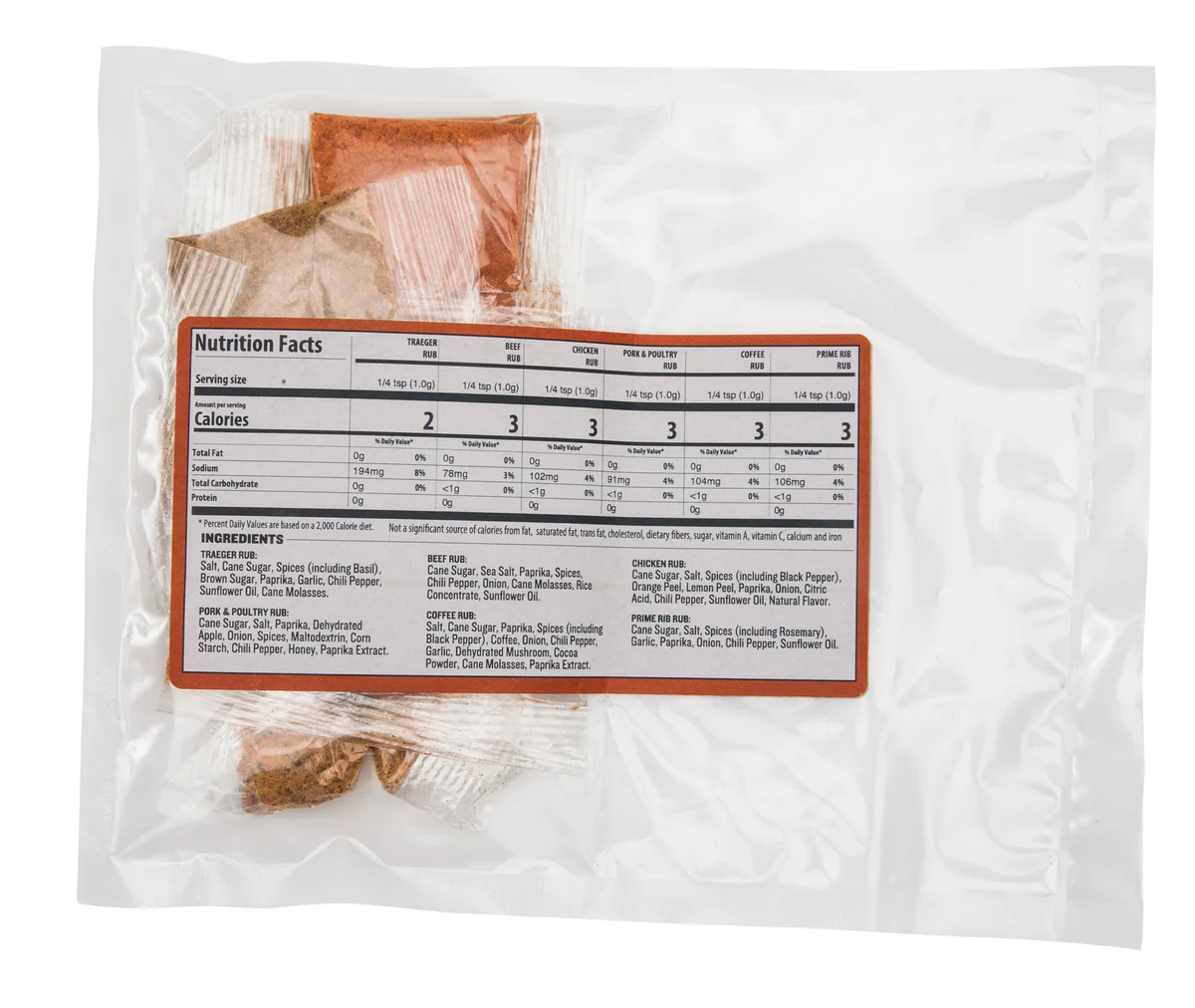 Green SAMPLE RUB PACK – BEEF CHICKEN PORK POULTRY COFFEE PRIME RIB TRAEGER RUB Reusable