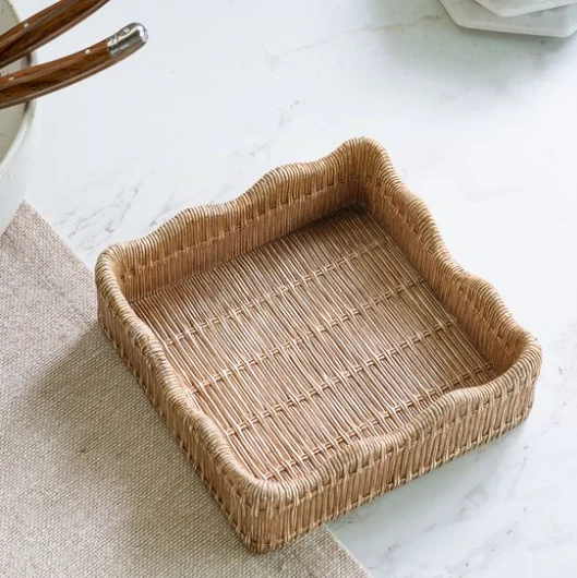 Reliable Natural Weave Cocktail Napkin Holder Dependable