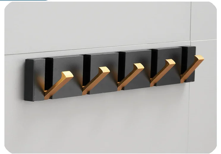 Elite Folding Aluminium Robe Towel Hooks Easy-to-Use