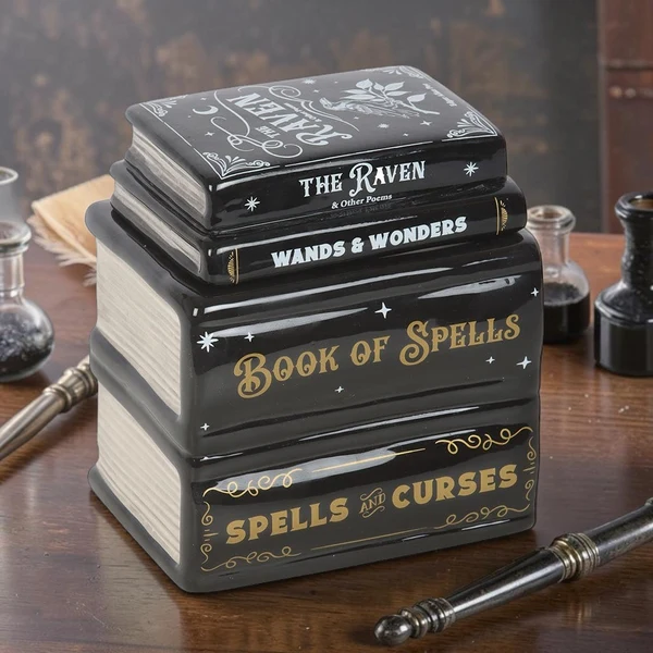 Solid Book of Spells Tealight Warmer Practical