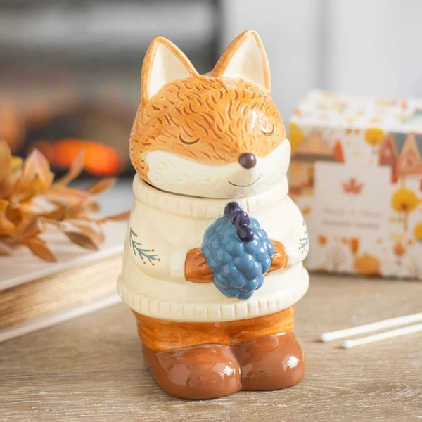 Organic Fox Tealight Warmer Natural