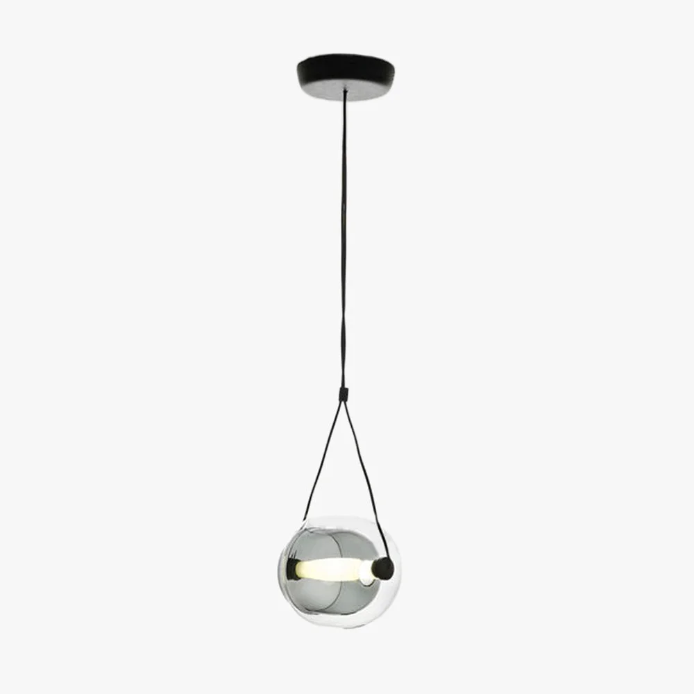 High-End Hailie Modern Bubble Glass Pendant Light Blue Yellow Pink Smoky Gray White Clear User-Friendly