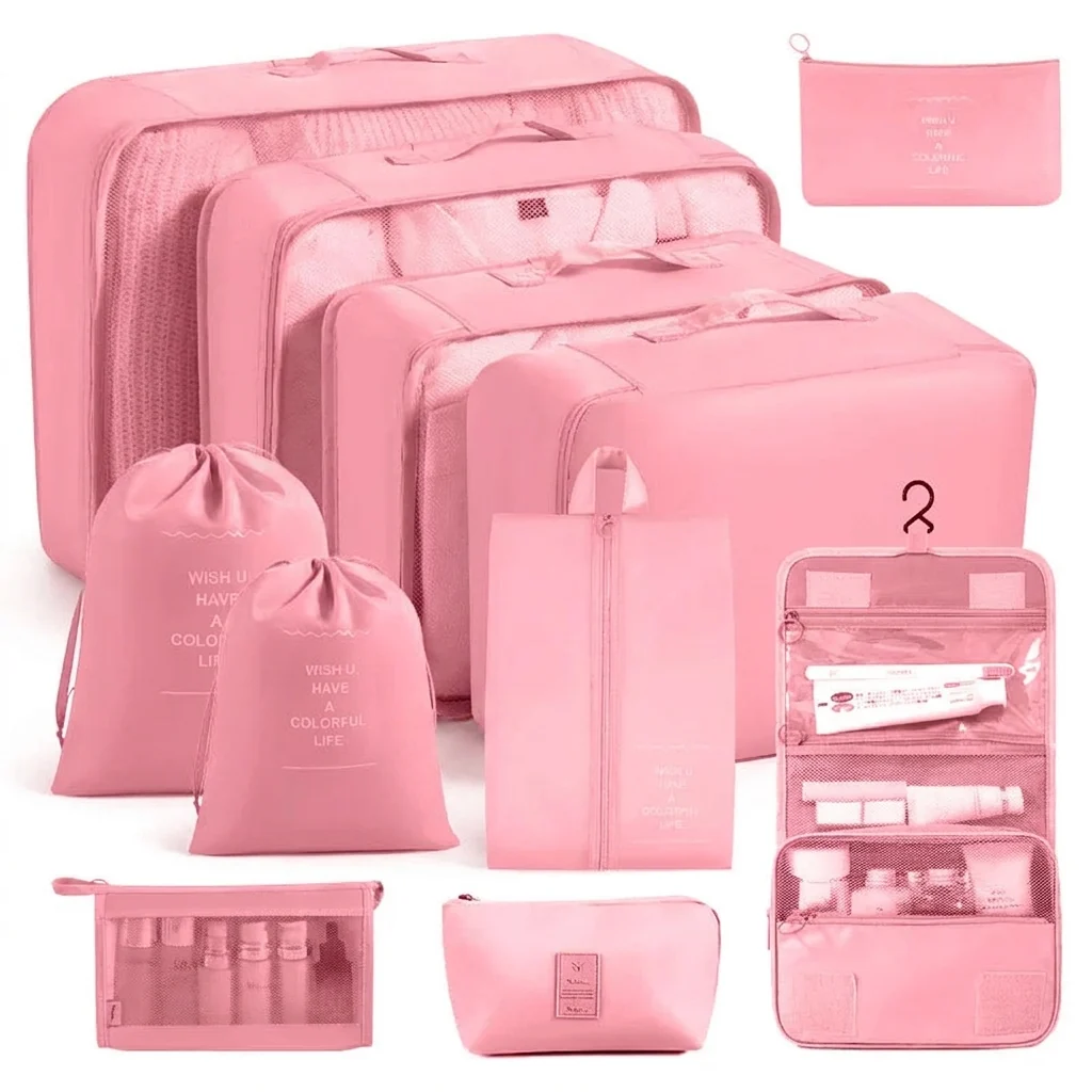 High-Quality Travel Packing Cubes Set Foldable Oxford Organisers Enhanced