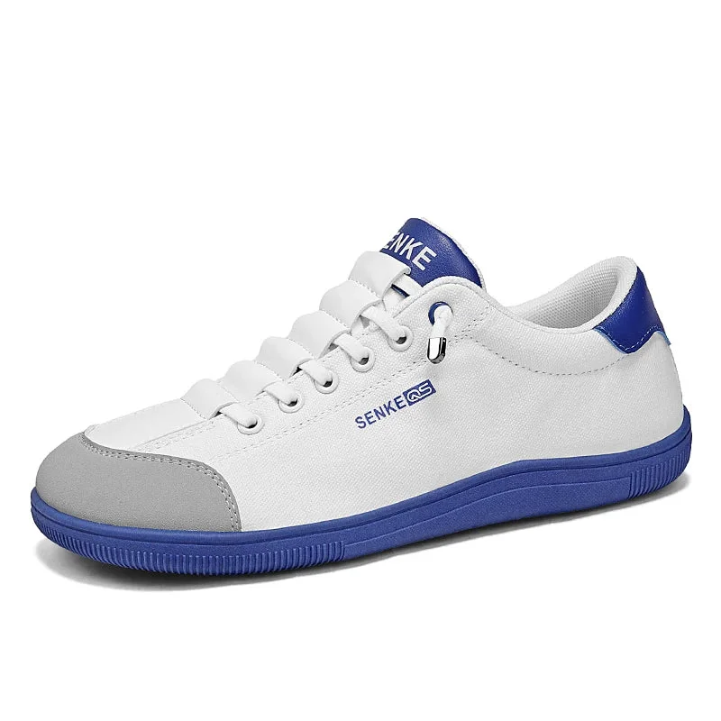CanvasRoam — Men’s Wide-Toe Canvas Barefoot Trainers Breathable Non-Slip Modern