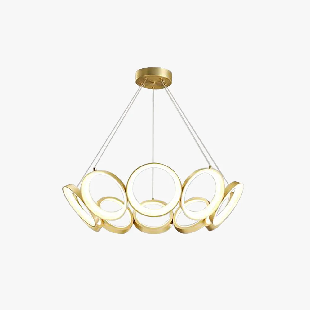 Fast Arisha Luxury Ring Metal Pendant Light Gold Premium Material