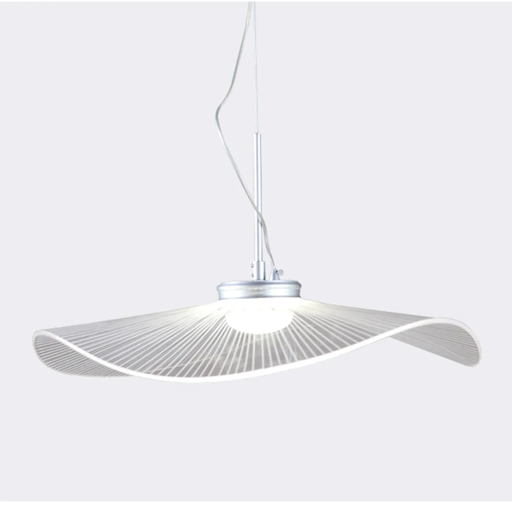 Enhanced Carins Designer Lotus Leaf Shaped Metal Pendant Light White Eco-Friendly
