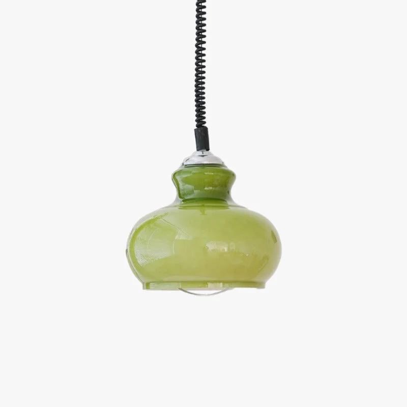Luxury Hailie Retro Simple Adjustable Pendant Light Living Room Green White Brown High-Performance