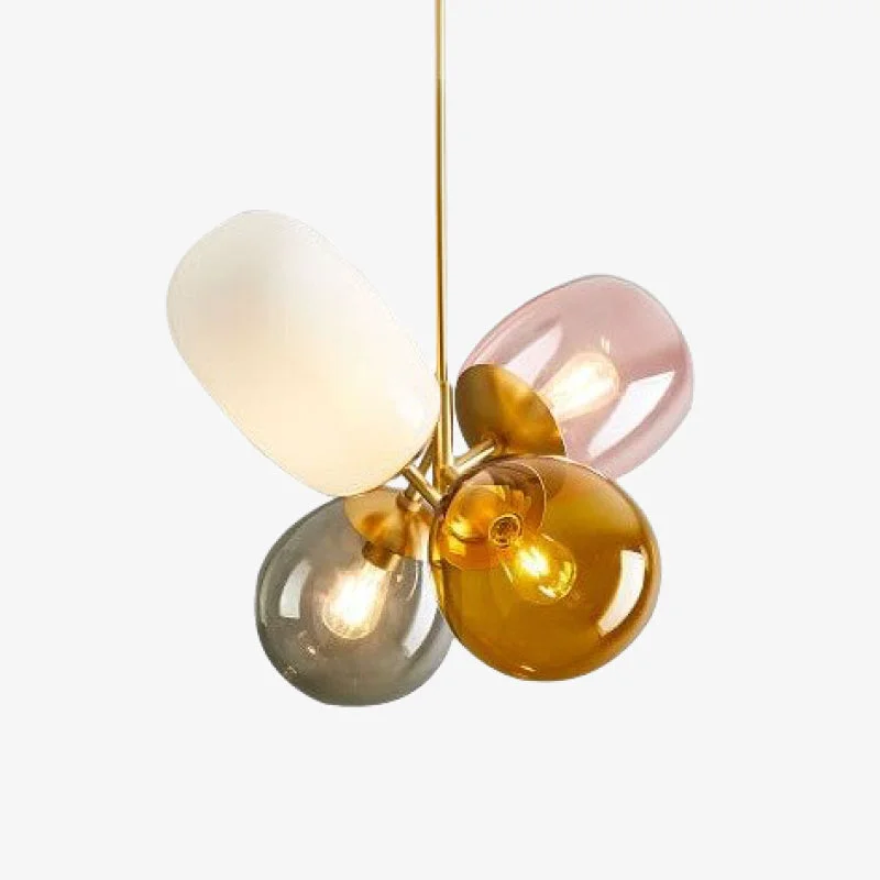 Certified Morandi Colorful Balloon Glass Creative Pendant Light Comfortable