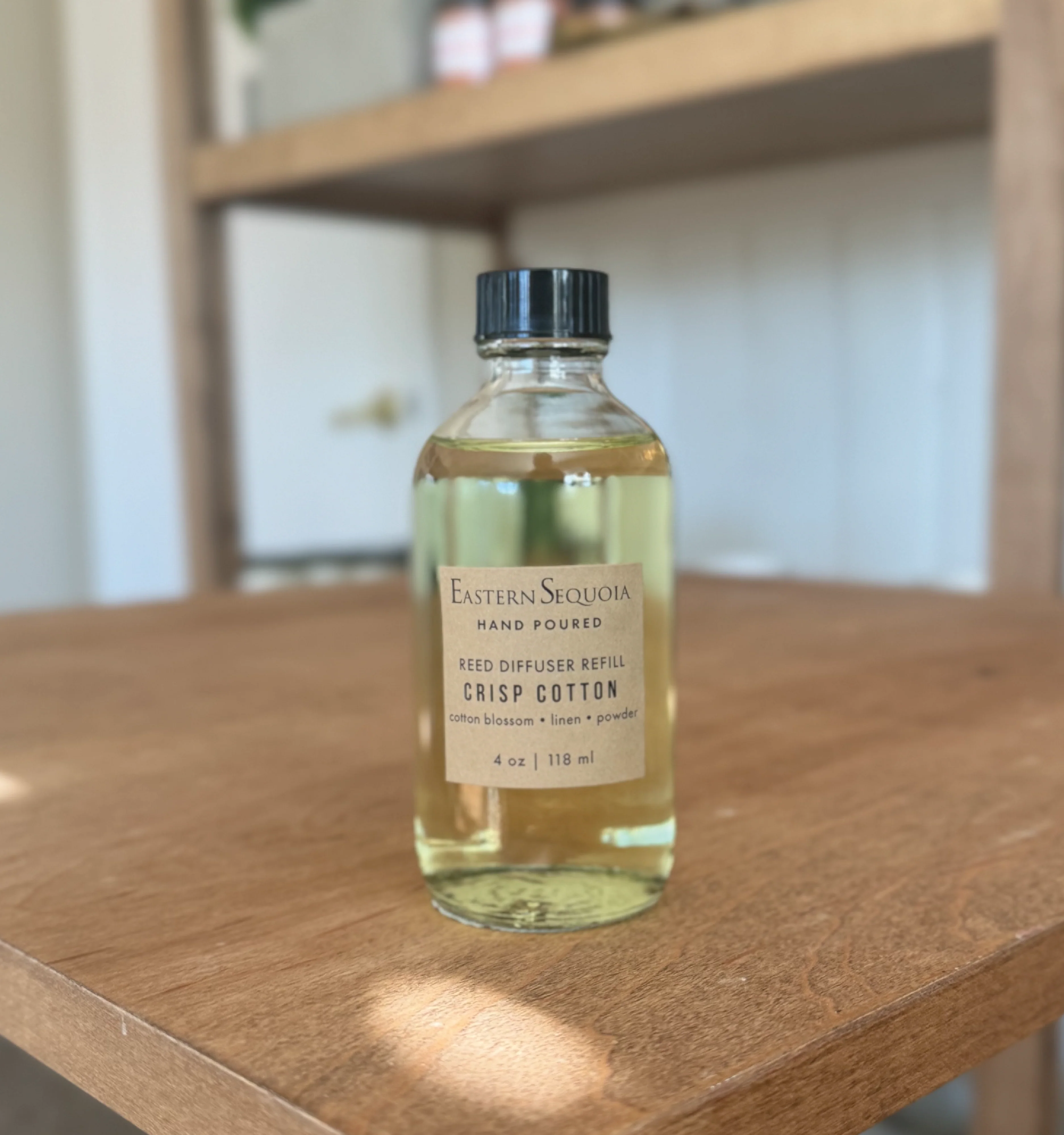 Green Crisp Cotton Reed Diffuser Refill 4 oz Clean