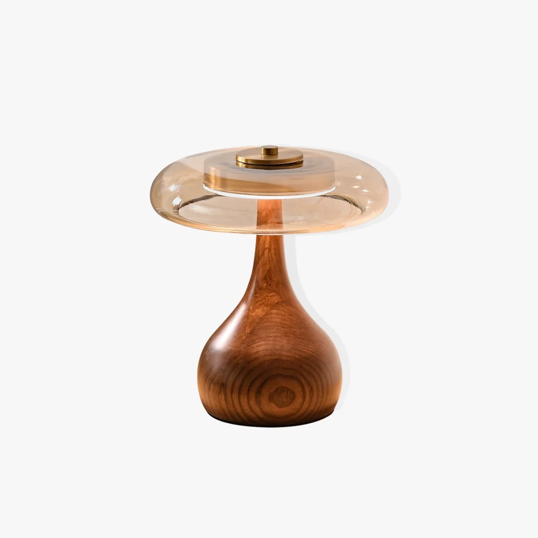 Organic Wooden Bottle Table Lamp Trendy