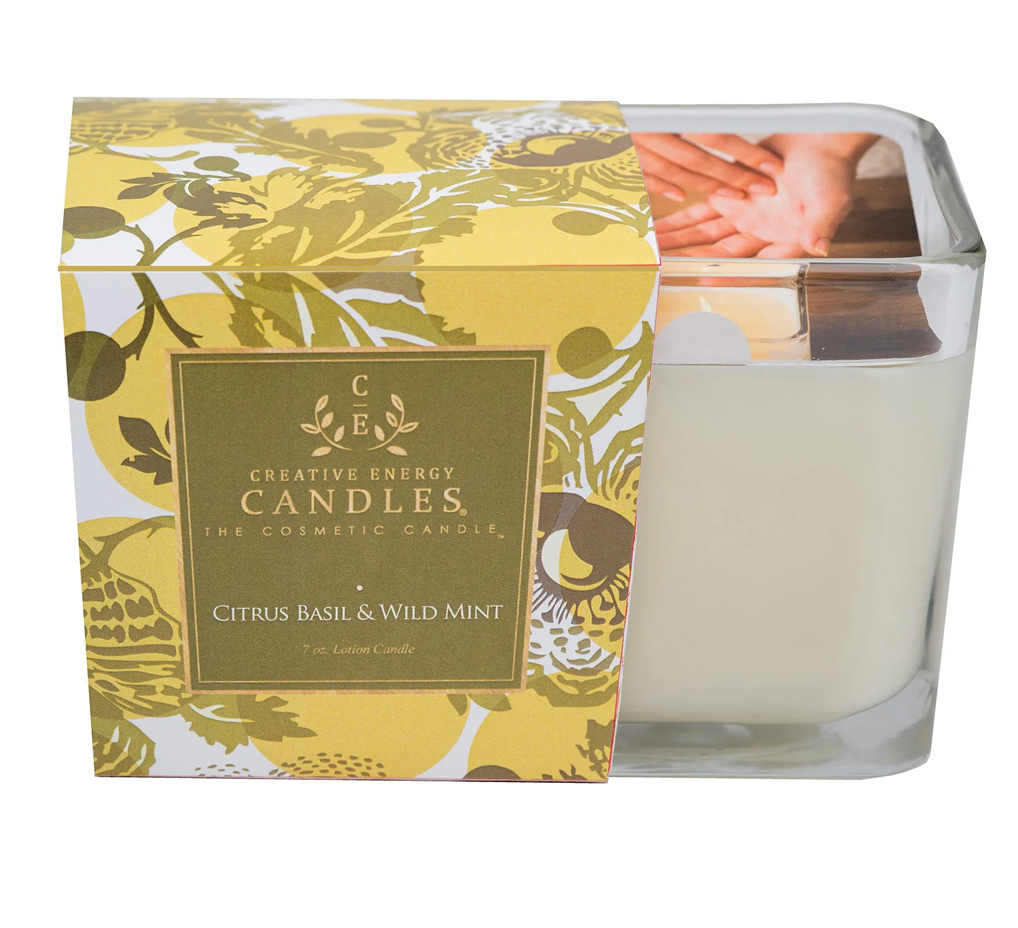 Sustainable Citrus Basil Wild Mint Soy Lotion Candle Innovative