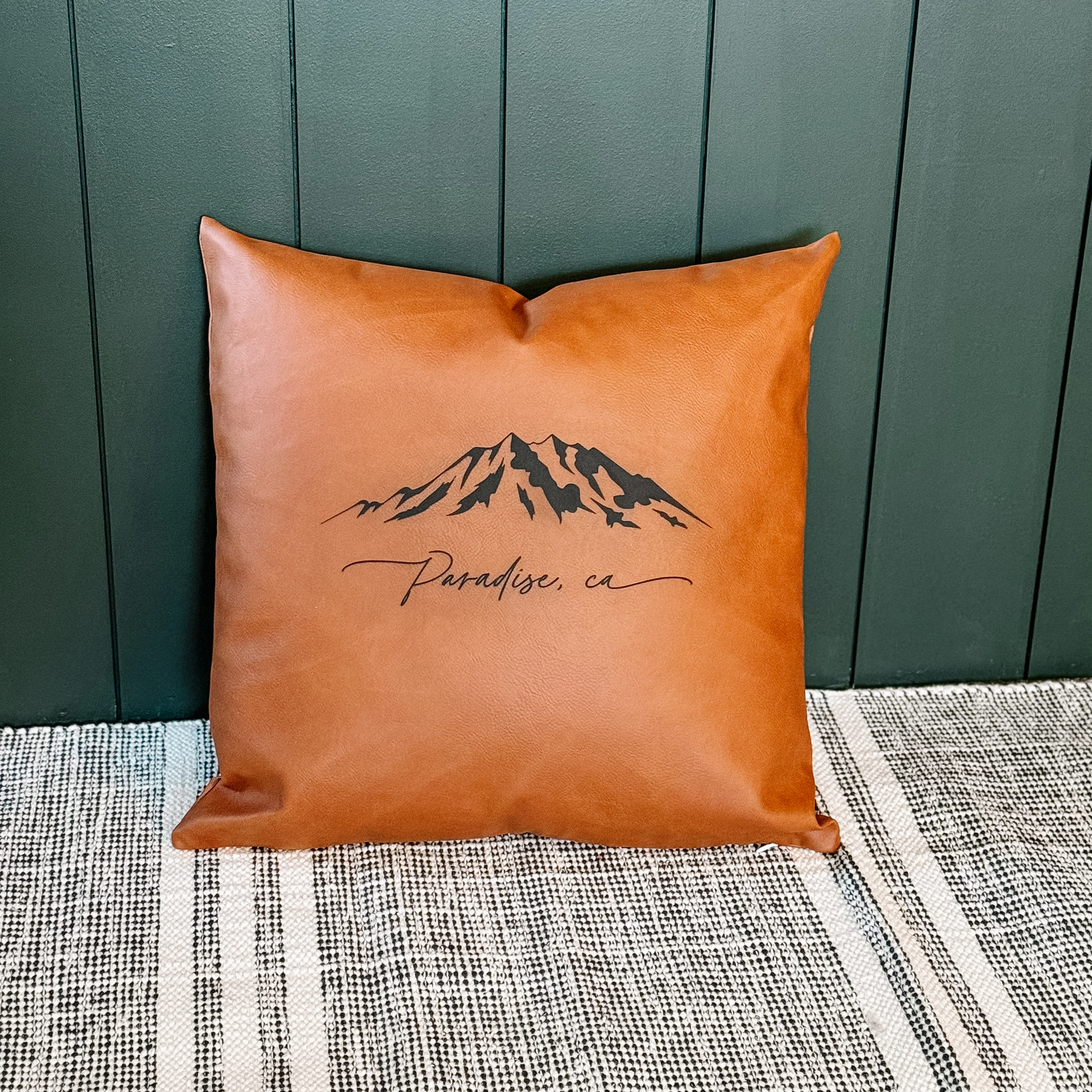 Verified Custom Mountain Design Throw Pillow 15 x 15 Certified