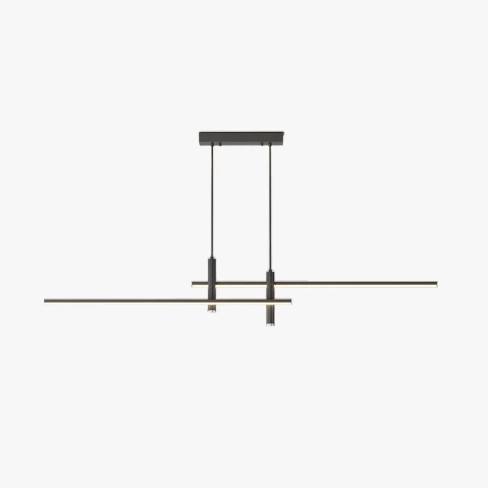 Innovative Edge Modern Metal Linear Pendant Light Black Gold Green