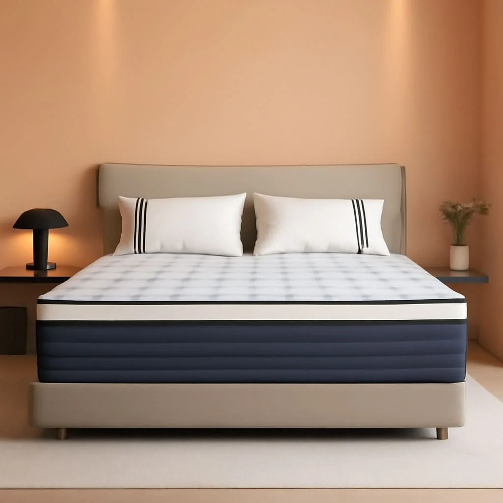 Traditional Twin Pressure Relief Memory Foam Hybrid Mattress Pocketed Fine