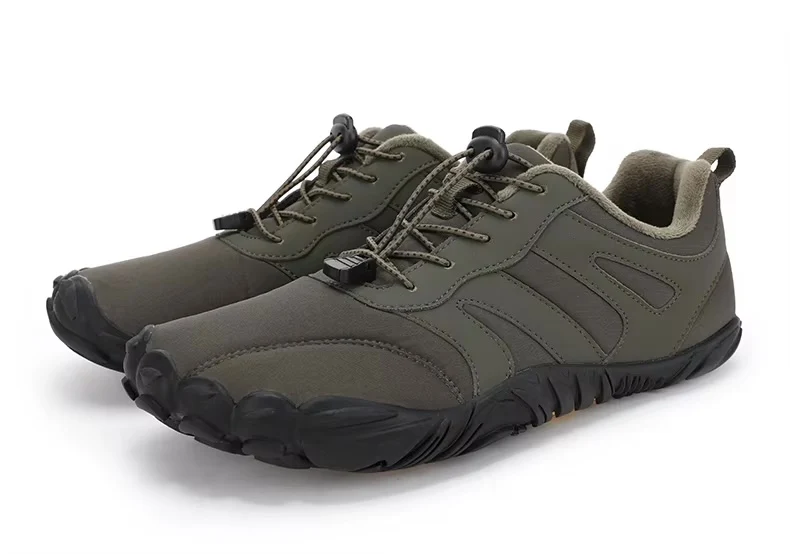 Exclusive TrailToe — Unisex Wide-Toe Fleece-Lined Barefoot Hiking Shoes Warm High-End