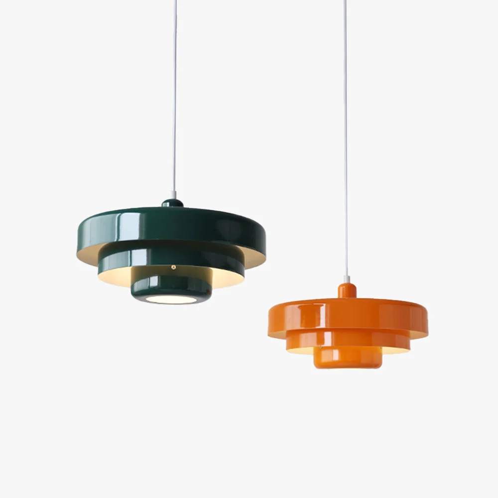 Original Design Morandi Modern LED Pendant Light OrangeMetal Living Room Kitchen Exceptional