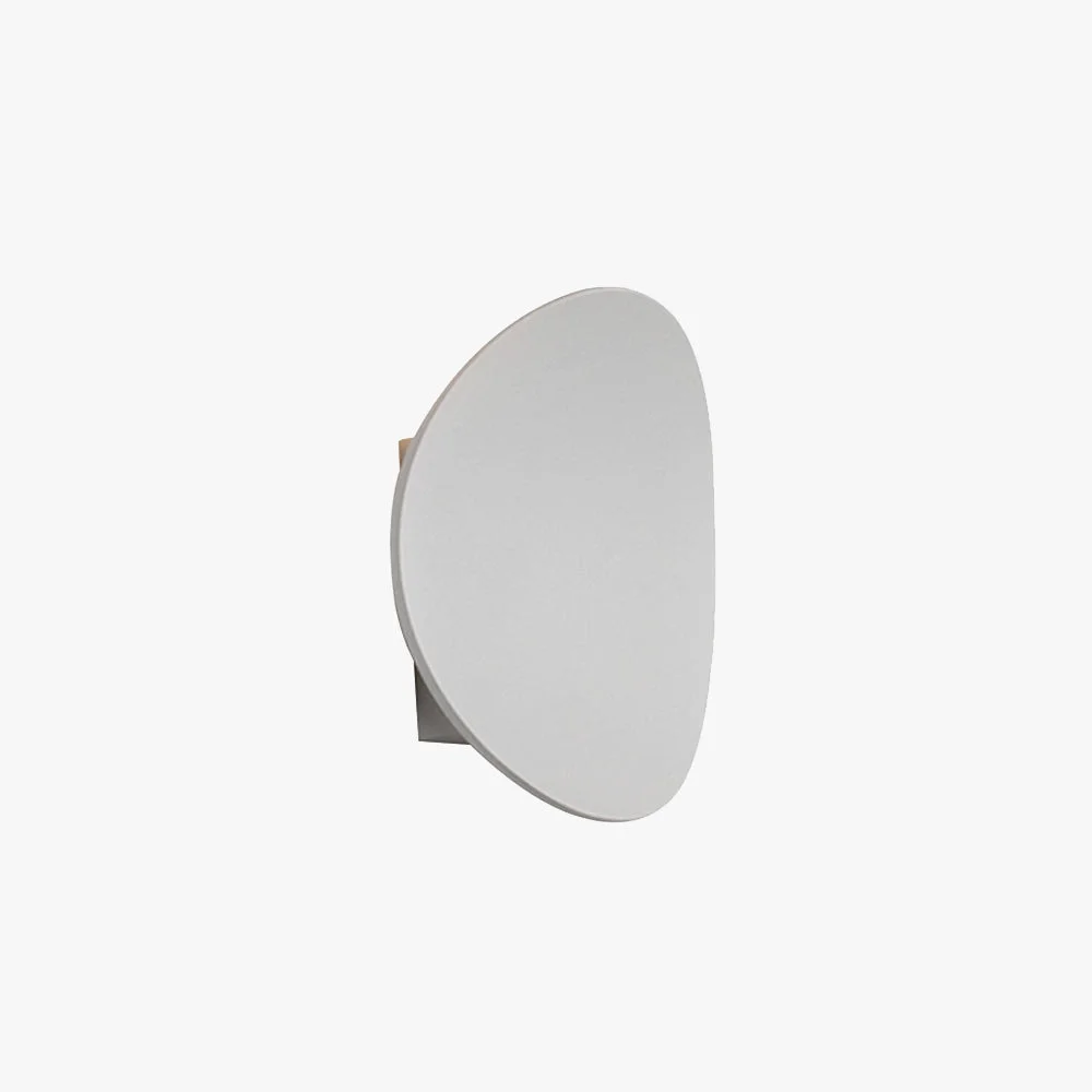 Refined Orr Modern Minimalist Pebbles Shaped Metal Acrylic Outdoor Waterproof Wall Lamp Black Gray Prestigious
