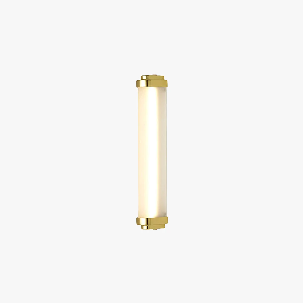 Prestigious Edge Minimalist Cylindrical Metal Outdoor Wall Lamp Black Gold Silver Green