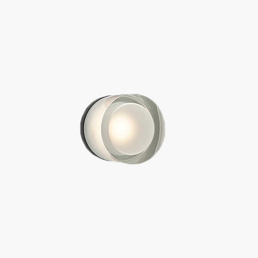 Premium Valentina Modern Mini Drum Metal Acrylic Outdoor Wall Lamp Transparent Environmentally Friendly