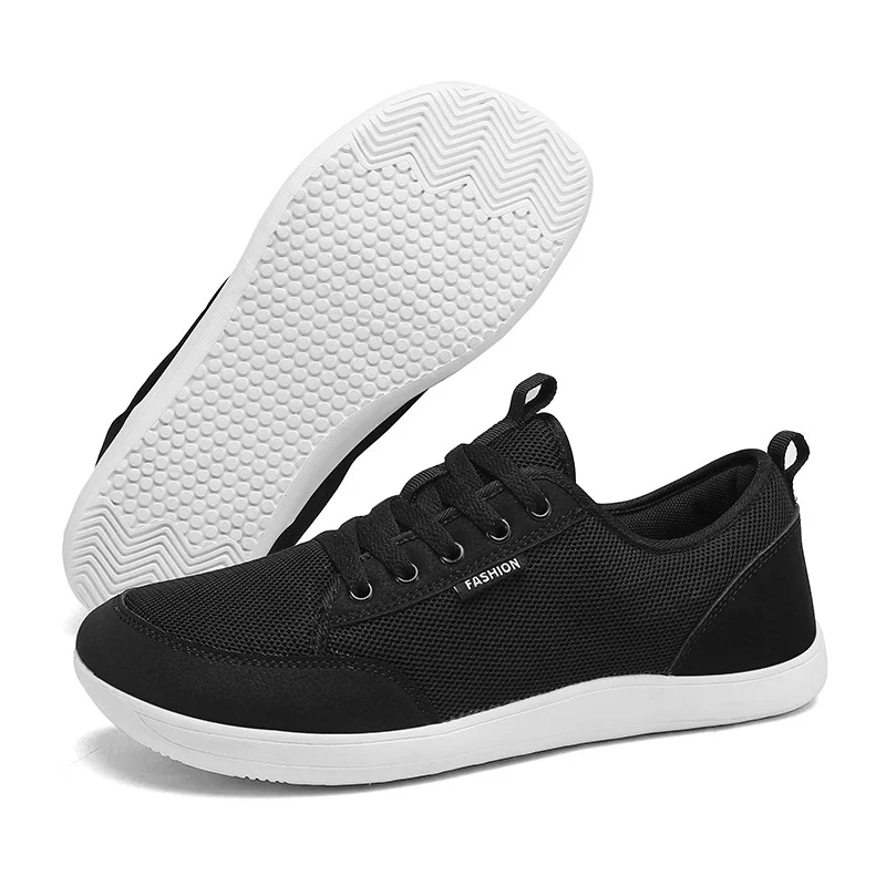 Comfortable FlexToe — Men’s Wide-Toe Barefoot Trainers Zero-Drop Breathable Mesh Prestigious