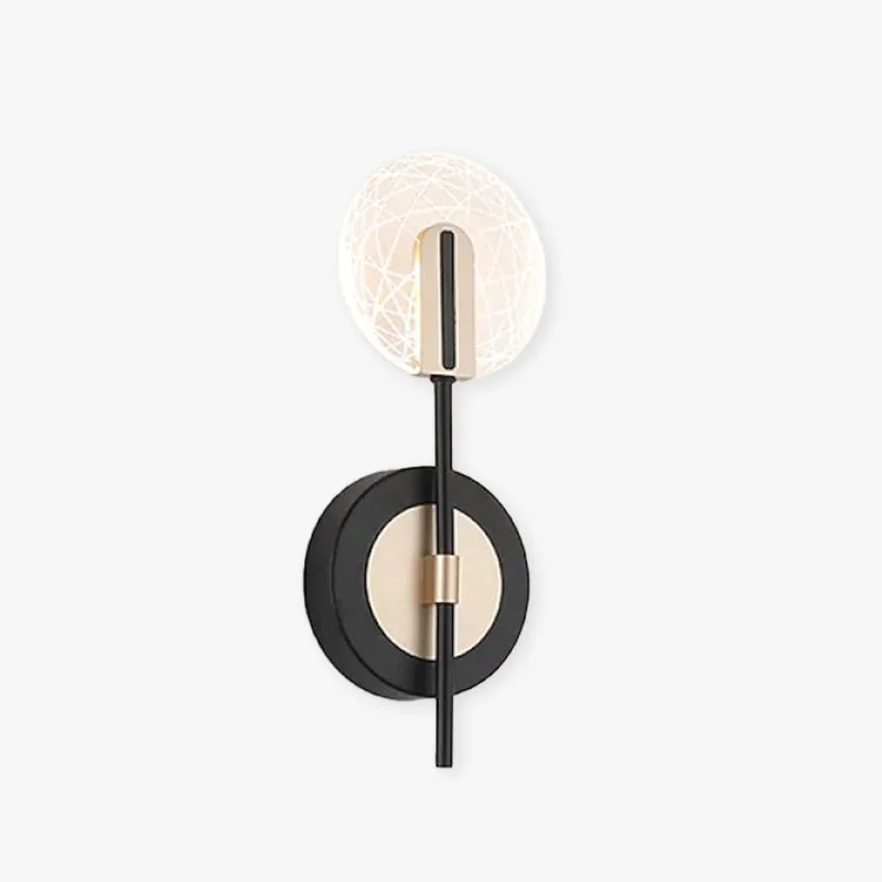 High-End Valentina Wall Lighting Disc Modern Metal Acrylic Black White Bedroom Verified