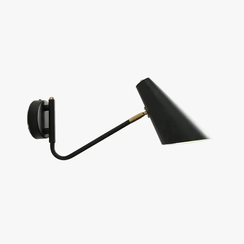Contemporary Brady Rotatable Wall Lamp Black White Gold Bedroom Expertly Made