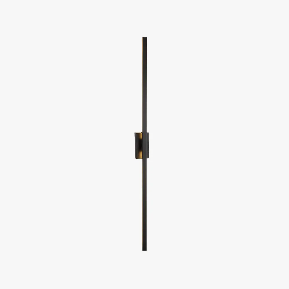 Professional Leigh Minimalist Bar Black Metal Wall Lamp World-Class