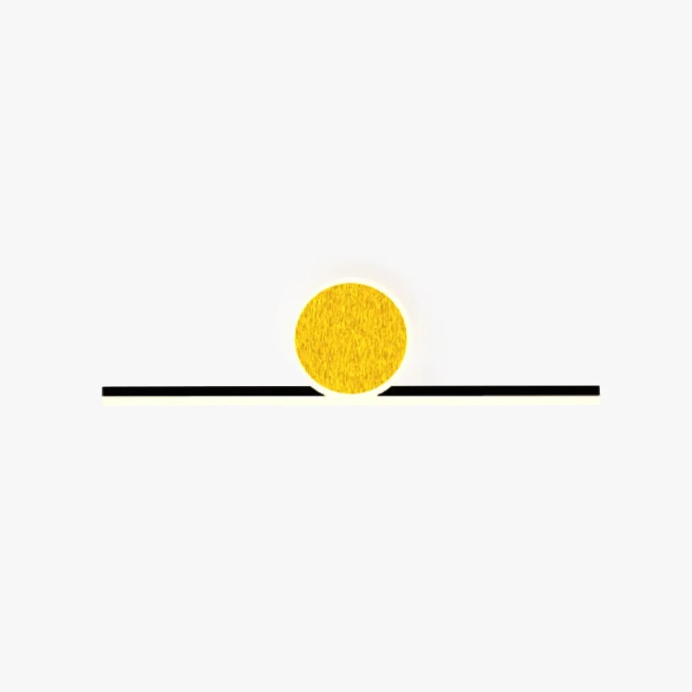 Solid Emyr Modern Simple Circular Line Gold Acrylic Wall Lamp Fine Crafted