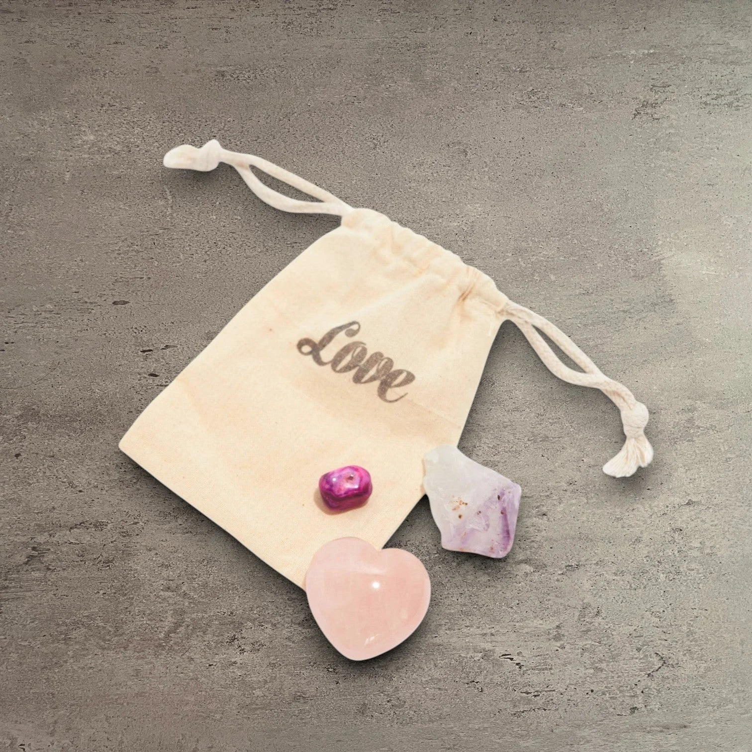 Authentic LOVE HAPPINESS Crystal Gift Set Environmentally Friendly