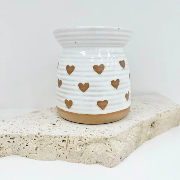 Certified Heart Print Tealight Warmer Trendy